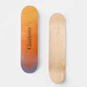 夕焼けオレンジ スケートボード (正面)