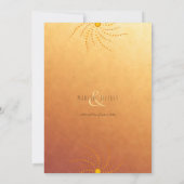 夕焼けグラデーション晴れ点マンダラ結婚ズ 招待状 (裏面)