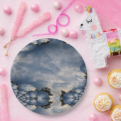 夕焼けフラクタル ペーパープレート (パーティー)