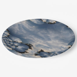 夕焼けフラクタル ペーパープレート