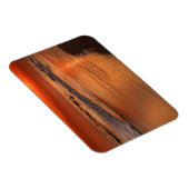 夕焼け反射による雲と海の海岸 マグネット (右側)