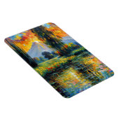 夕焼け反射鮮やか景観印象派 マグネット (右側)