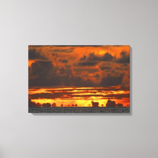 夕焼け幻影16x24 キャンバスプリント (正面)