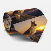 夕焼け時のアルサティア ネクタイ (ロール)