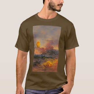 夕焼け油絵美素晴らし術 Tシャツ