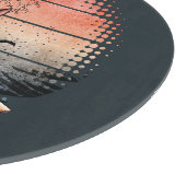 夕焼け波に乗る猫 カッティングボード (角)