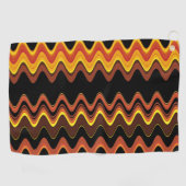 夕焼け波 ゴルフタオル (横)