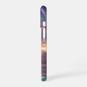 夕焼け空の光るクラゲ iPhone 16ケース (左側面)