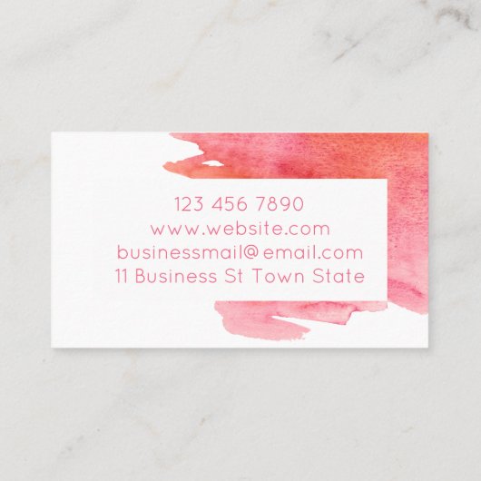 夕焼け色手作り大豆メルトキャンドル石鹸 名刺 (裏面)