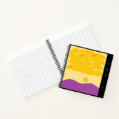 夕焼け雲の紫の丘 ノートブック (内部)