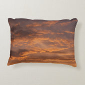 夕焼け雲I空カラフル撮影 アクセントクッション (裏面)