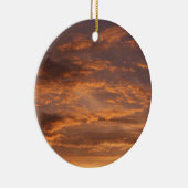 夕焼け雲I空カラフル撮影 セラミックオーナメント (右)
