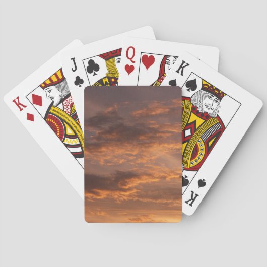 夕焼け雲I空カラフル撮影 トランプ (裏面)