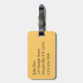 夕焼け雲I空カラフル撮影 ラゲッジタグ (裏面縦)