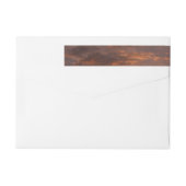 夕焼け雲I空カラフル撮影 ラップアラウンドラベル (裏面)