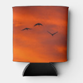 夕焼け飛んでいる缶クーラー時のブローガ 缶クーラー (正面)