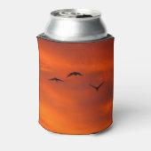 夕焼け飛んでいる缶クーラー時のブローガ 缶クーラー (缶裏面)
