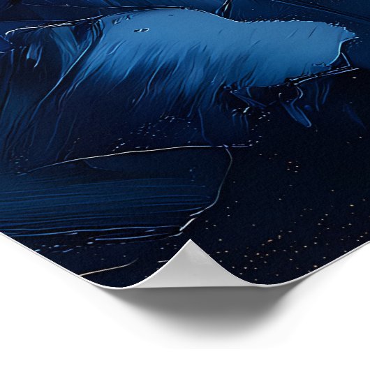 夕焼け鮮やかの空のラベンダーフィールド – テクスチャ ポスター (角)