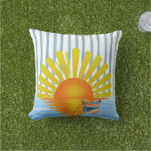 夕焼け アウトドアクッション (芝生)