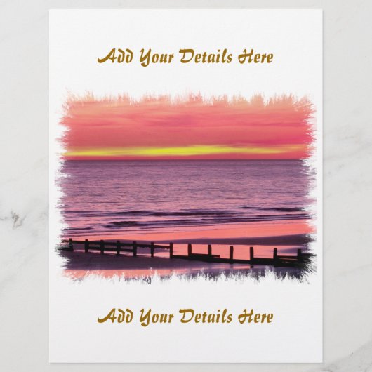 夕焼け チラシ (正面)