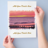 夕焼け チラシ (手)