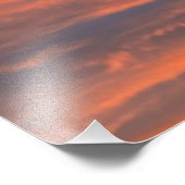 夕焼け フォトプリント            (角)
