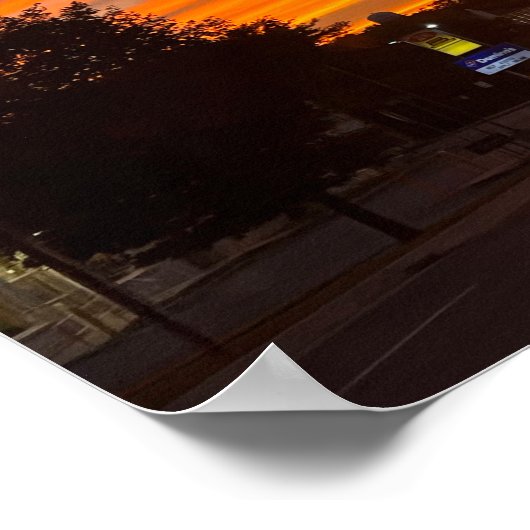 夕焼け ポスター (角)