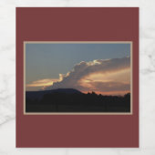 夕焼け ワインラベル (シングルラベル)