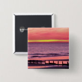 夕焼け 缶バッジ (正面&裏面)