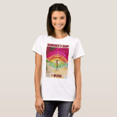 夕焼け+SUP=至福 Tシャツ (正面フル)