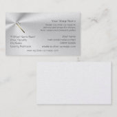 夕食およびパーティーの手品師、金細い棒のロゴ 名刺 (正面/裏面)