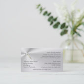 夕食およびパーティーの手品師、金細い棒のロゴ 名刺 (スタンド正面)