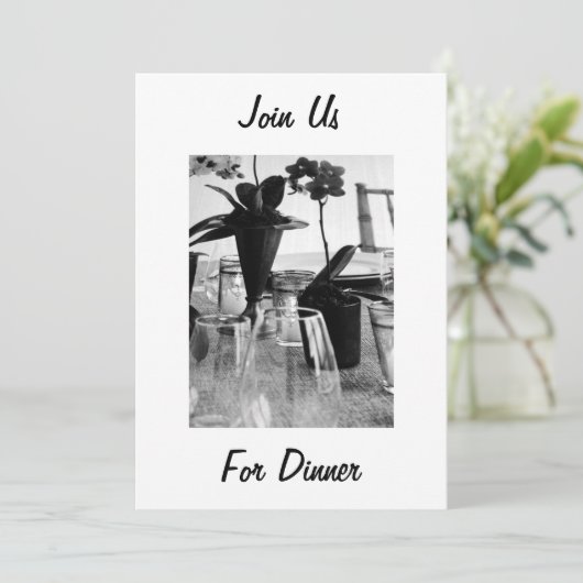 夕食に参加-招待状 招待状 (スタンド正面)