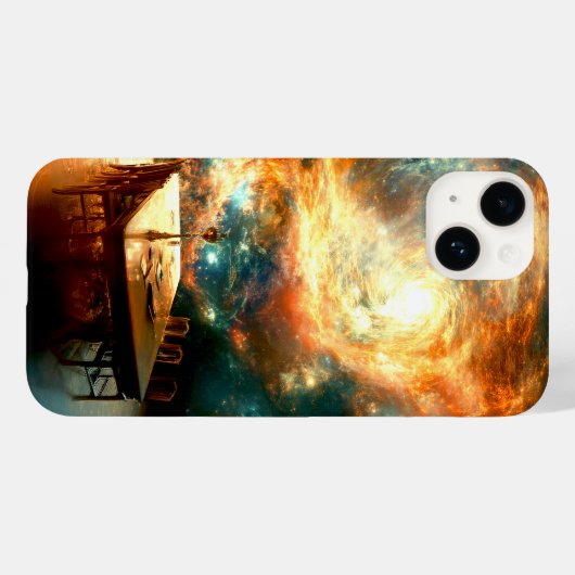 夕食に宇宙を Case-Mate iPhoneケース (裏面 (横))