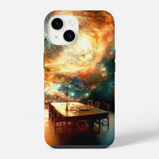 夕食に宇宙を iPhoneケース (裏面)