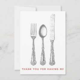 夕食のカードをお願いしてありがとう サンキューカード