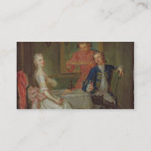 夕食の会話(で飲んでいる人および女性 名刺 (裏面)