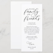 . .夕食の席設定感謝のカルグラフカード プログラム (正面/裏面)