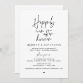 夕食の後ずっと幸せに結婚の駆け落ちパーティー 招待状 (正面/裏面)