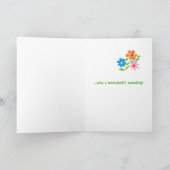 夕食の感謝カード - フラワーパワー サンキューカード (内部)