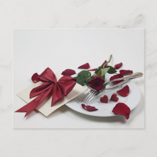 夕食の招待カード インビテーションポストカード