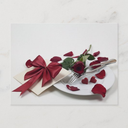 夕食の招待カード インビテーションポストカード (正面)