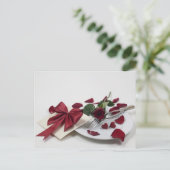 夕食の招待カード インビテーションポストカード (スタンド正面)