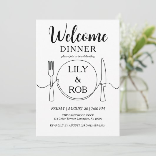 夕食の招待 招待状 (スタンド正面)