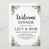 夕食の招待 招待状 (正面/裏面)