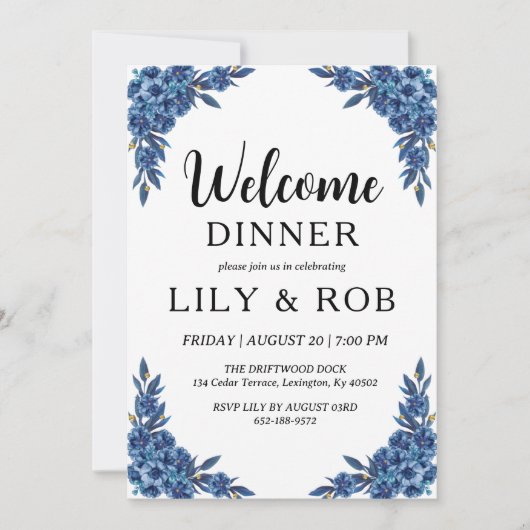 夕食の招待 招待状 (正面)