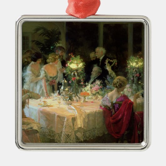 『夕食の最後』、1913年 メタルオーナメント (正面)
