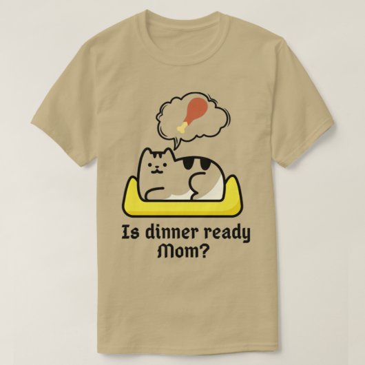 夕食の準備ができているママ Tシャツ (デザイン正面)