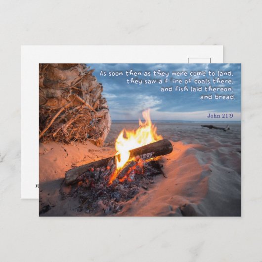 夕食の準備は主から ポストカード (正面/裏面)