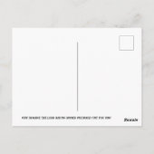 夕食の準備は主から ポストカード (裏面)